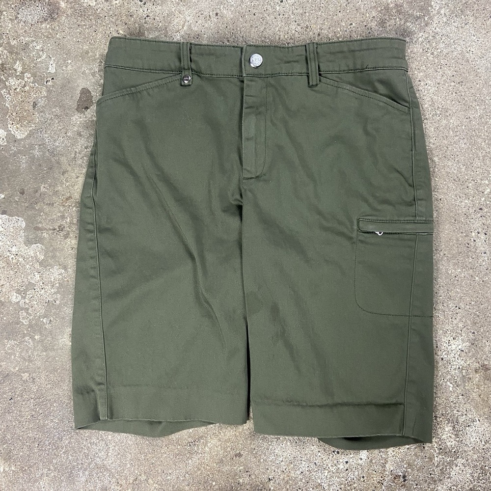 Lauren Ralph Lauren Active Chino Shorts Women's Size 6 Olive Green Flat Front